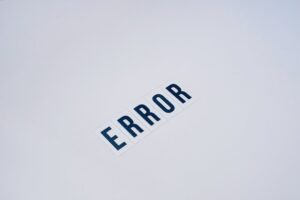 guidance for error impacted use